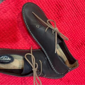 EUC size 9 Clarks Clark’s Artisan Black all leather Shoes